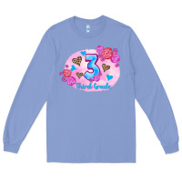 Colony Blue back to school flowers third grade 3200x2400 Long Sleeve Tee - AdoDesignShop