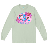 Matcha back to school flowers third grade 3200x2400 Long Sleeve Tee - AdoDesignShop