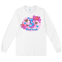 White back to school flowers third grade 3200x2400 Long Sleeve Tee - AdoDesignShop