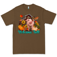 Cacao Welcome fall pig Premium Tee - RanaPortraitStore