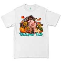 White Welcome fall pig Premium Tee - RanaPortraitStore