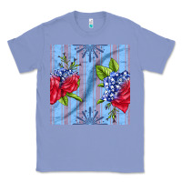 Colony Blue patriotic rose Classic Tee - BundleAndBundleShop