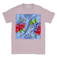 Lilac patriotic rose Classic Tee - BundleAndBundleShop