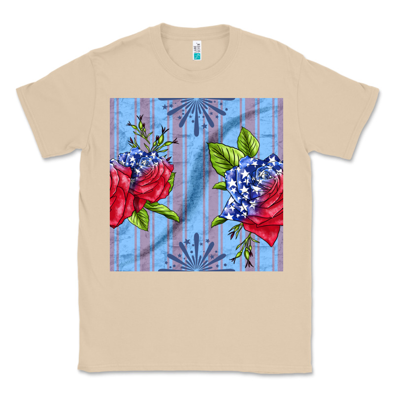 Patriotic Rose Classic Tee by BundleAndBundleShop | Teevron