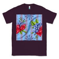 Plum patriotic rose Classic Tee - BundleAndBundleShop