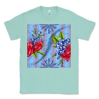 Seafoam patriotic rose Classic Tee - BundleAndBundleShop