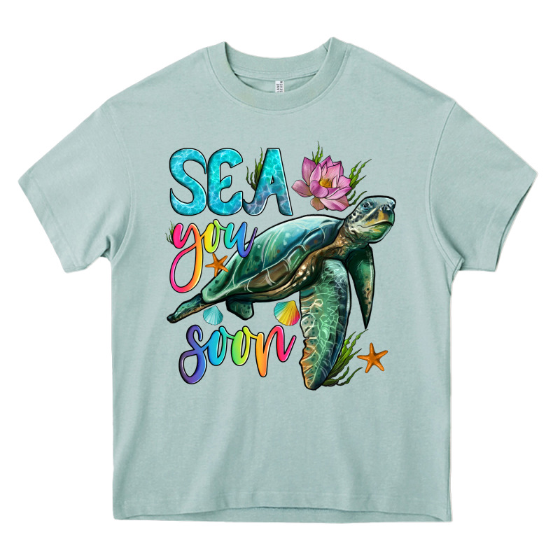 Sea You Soon With Sea Turtle Heavy Core Tee by Artiststas | Teevron
