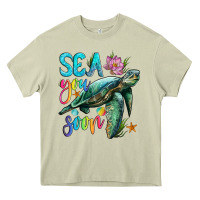 Mossy sea you soon with sea turtle Heavy Core Tee - Artiststas