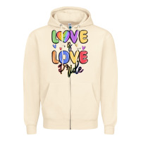 Sandshell love is love pride Zipper Hoodie - MaliasSmallBusiness