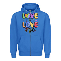 True Royal love is love pride Zipper Hoodie - MaliasSmallBusiness