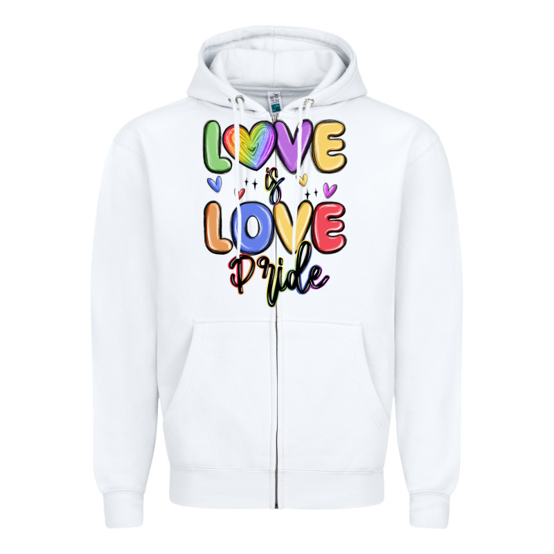 Love Is Love Pride Zipper Hoodie by MaliasSmallBusiness | Teevron