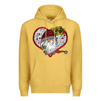 Antique Gold Valentine's Day Gnome Premium Hoodie - Bettercallsaul