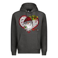 Charcoal Heather Valentine's Day Gnome Premium Hoodie - Bettercallsaul