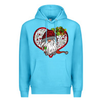 Ocean Blue Valentine's Day Gnome Premium Hoodie - Bettercallsaul