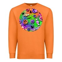 Carrot halloween round earrings 4 Premium Sweatshirt - BundleAndBundleShop