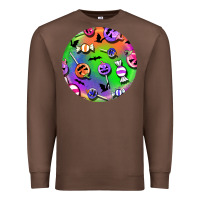 Chestnut halloween round earrings 4 Premium Sweatshirt - BundleAndBundleShop