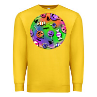 Halloween Round Earrings 4 Premium Sweatshirt | Teevron