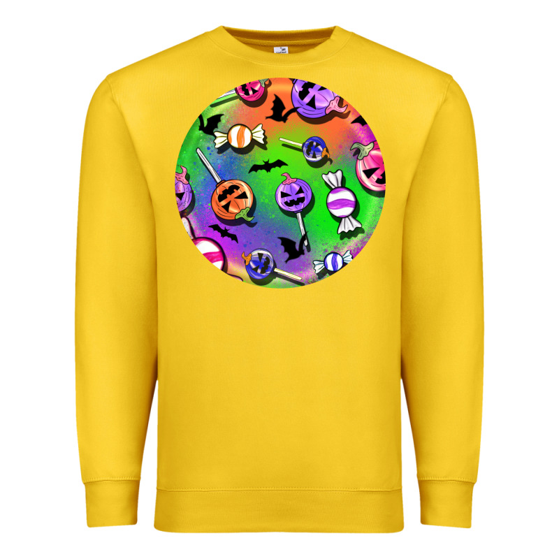 Halloween Round Earrings 4 Premium Sweatshirt by BundleAndBundleShop | Teevron