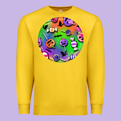 Halloween Round Earrings 4 Premium Sweatshirt Designed By Bundleandbundleshop