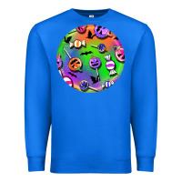 True Royal halloween round earrings 4 Premium Sweatshirt - BundleAndBundleShop