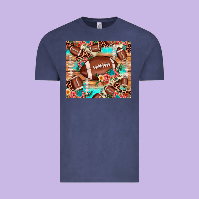 Football Leopard Cowhide Vintage Tee Designed By Jahusdesignshop