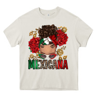 Mexicana Latina Messy Bun Heavy Core Tee | Teevron