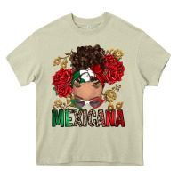 Mossy Mexicana Latina messy bun Heavy Core Tee - RanaPortraitStore