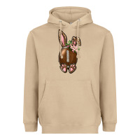 Mushroom American Football Easter Bunny Heavyweight Hoodie - BundleAndBundleShop
