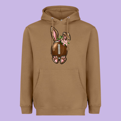 American Football Easter Bunny Heavyweight Hoodie Designed By Bundleandbundleshop