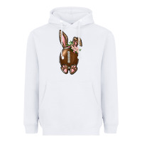 White American Football Easter Bunny Heavyweight Hoodie - BundleAndBundleShop