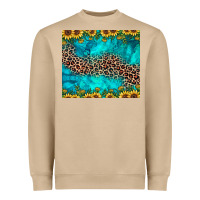 Mushroom leopard turquoise sunflower Heavyweight Sweatshirt - JahusDesignShop
