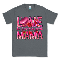 Charcoal Heather Love is Being Called Mama Classic Tee - CowhideDigitalArt
