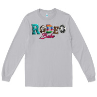 Moon Dust rodeo babe turquoise serape cowhide leopard Long Sleeve Tee - Artiststas