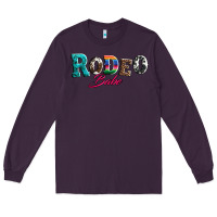 Plum rodeo babe turquoise serape cowhide leopard Long Sleeve Tee - Artiststas