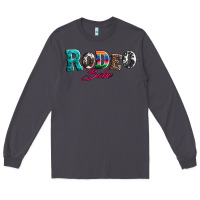 Smoke rodeo babe turquoise serape cowhide leopard Long Sleeve Tee - Artiststas