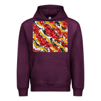 Mauve Wine bandana and cowhide pattern Urban Hoodie - TumblerDesignByShophia