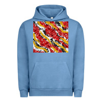 Pigment Pebble Blue bandana and cowhide pattern Urban Hoodie - TumblerDesignByShophia