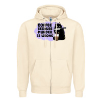 Sandshell coffee because murder is wrong Zipper Hoodie - MaliasSmallBusiness