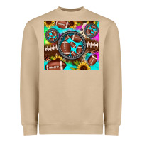 Mushroom football tie dye gemstone sunflower Heavyweight Sweatshirt - JahusDesignShop