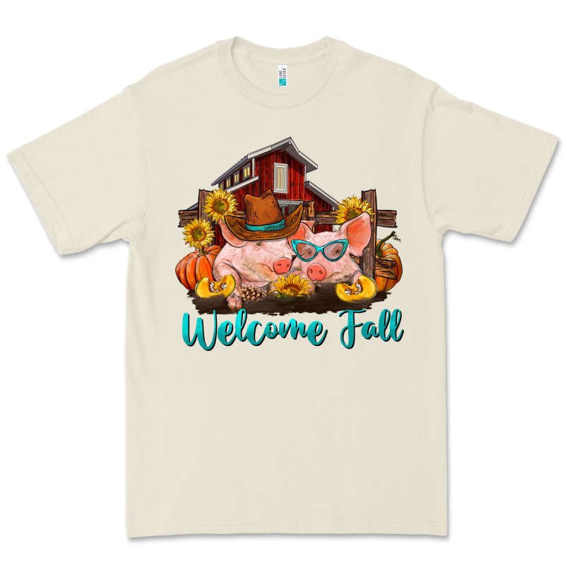 Welcome Fall Pigs Premium Tee by RanaPortraitStore | Teevron