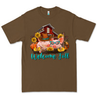 Cacao Welcome fall pigs Premium Tee - RanaPortraitStore