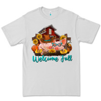 Dove Grey Welcome fall pigs Premium Tee - RanaPortraitStore
