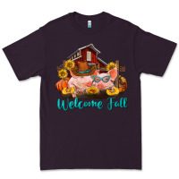 Plum Welcome fall pigs Premium Tee - RanaPortraitStore