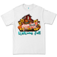 White Welcome fall pigs Premium Tee - RanaPortraitStore