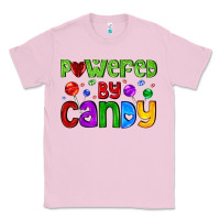 Bubblegum Pink powered by candy with lollipops Classic Tee - AdoDesignShop