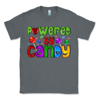 Charcoal Heather powered by candy with lollipops Classic Tee - AdoDesignShop
