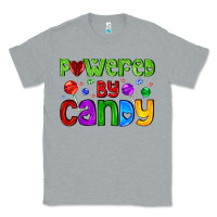 Heather Grey powered by candy with lollipops Classic Tee - AdoDesignShop