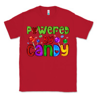 Red powered by candy with lollipops Classic Tee - AdoDesignShop