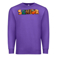 Purple fall senior 2023 Premium Sweatshirt - BundleAndBundleShop