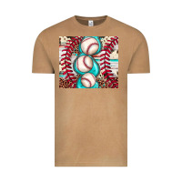 Vintage Camel baseball leopard cowhide turquoise Vintage Tee - JahusDesignShop